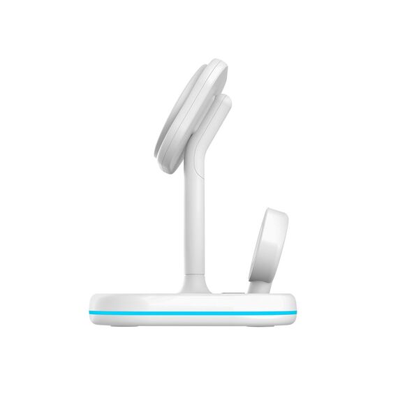 Tech-Protect QI15W-A27 3-in-1 inductive charger with MagSafe stand for smartphone / Apple Watch / AirPods - white | Techbox
