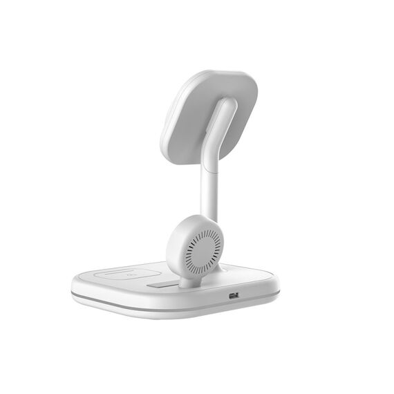 Tech-Protect QI15W-A27 3-in-1 inductive charger with MagSafe stand for smartphone / Apple Watch / AirPods - white | Techbox