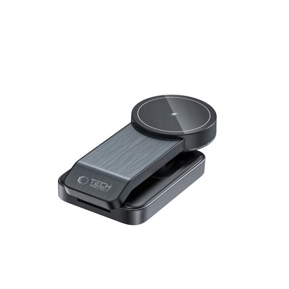 Tech-Protect QI15W-A28 MagSafe 3in1 Inductive Charger with Smartphone / Apple Watch / AirPods Stand - Black | Techbox