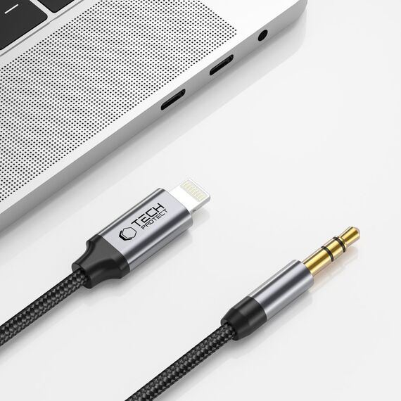 Tech-Protect UltraBoost audio Lightning / mini jack 3.5mm cable 1m - black | Techbox