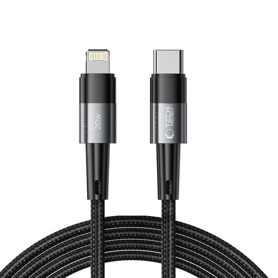 Tech-Protect UltraBoost Lightning / USB-C PD 20W 3A 2m cable - gray - Cables & Adapters - Cables & Accessories - Techbox
