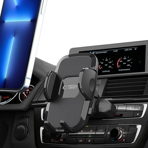 Tech-Protect V3 Car Phone Holder for CD Drive - Black - Smartphone Holders - Smartphones - Techbox