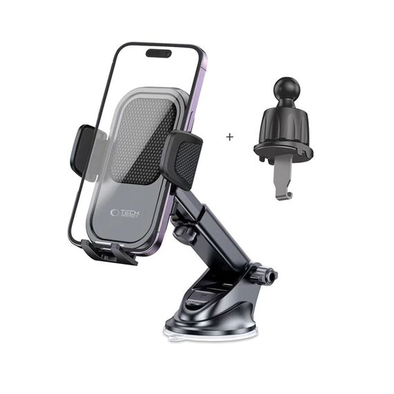 Tech-Protect V6 Car Phone Holder for Cockpit/Air Vent - Black - Car Chargers - Smartphone Chargers - Techbox
