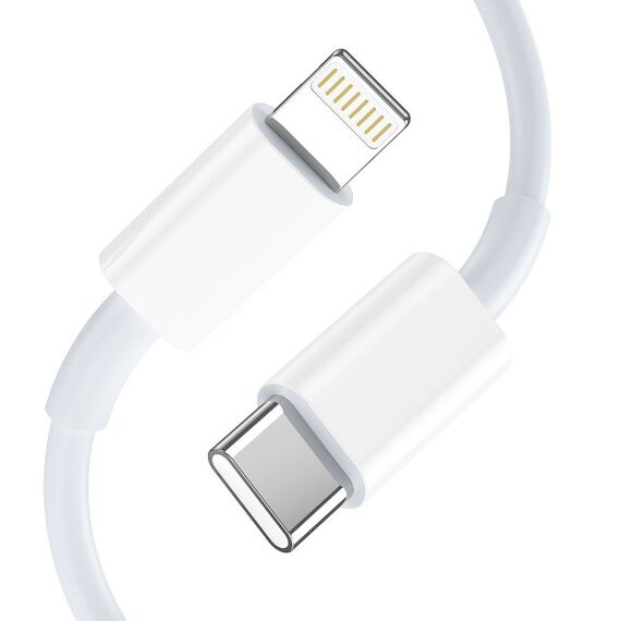 Tech-Protect C35W 2x USB-C PD 35W Wall Charger with USB-C / Lightning Cable - White - Travel Chargers - Smartphone Chargers - Techbox