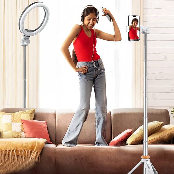 Tech-Protect L03S Bluetooth selfie stick with remote control, tripod up to 148cm and 180 head - white - Cameras Accessories - Action Cameras - Techbox