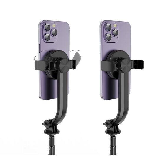 Tech-Protect L04S Bluetooth Selfie Stick with Tripod up to 95cm and 360 Head - Black - Cameras Accessories - Action Cameras - Techbox