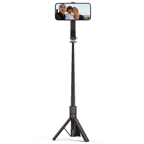 Tech-Protect L04S Bluetooth Selfie Stick with Tripod up to 95cm and 360 Head - Black - Cameras Accessories - Action Cameras - Techbox