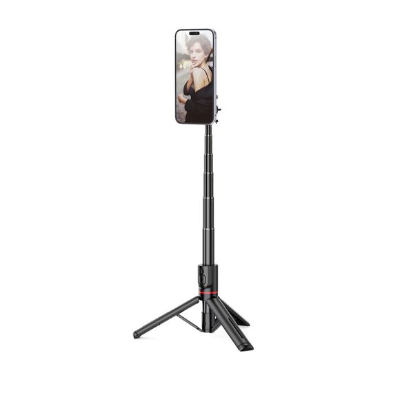 Tech-Protect L06S Bluetooth magnetic selfie stick with MagSafe, remote control, tripod up to 82cm and 360 head - black - Cameras Accessories - Action Cameras - Techbox