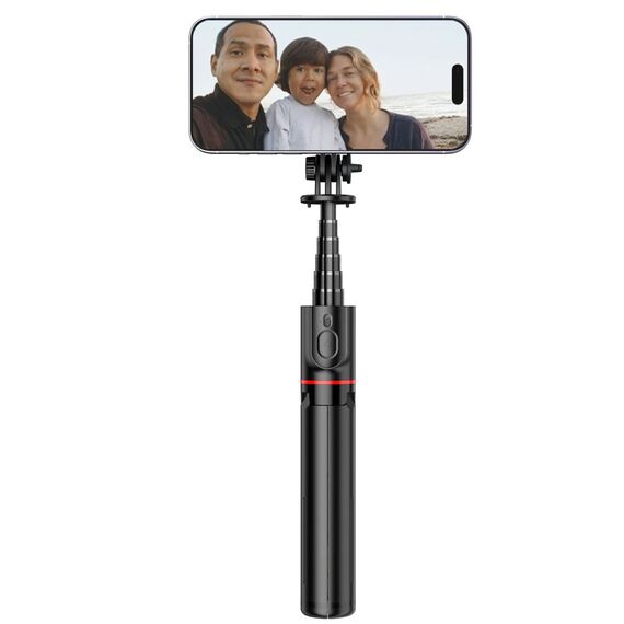 Tech-Protect L06S Bluetooth magnetic selfie stick with MagSafe, remote control, tripod up to 82cm and 360 head - black - Cameras Accessories - Action Cameras - Techbox
