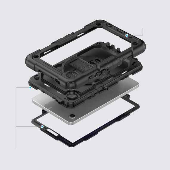 Tech-Protect Solid360 Case for Samsung Galaxy Tab A9+ 11.0 X210 / X215 / X216 - Black - Tablet Accessories - Tablet PC & Accessories - Techbox