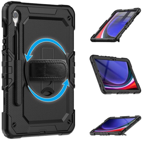 Tech-Protect Solid360 Case for Samsung Galaxy Tab S9 FE 10.9" X510 / X516B - Black - Tablet Accessories - Tablet PC & Accessories - Techbox
