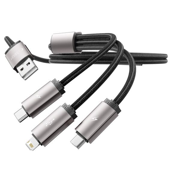 Tech-Protect UltraBoost 3in1 USB-A - Lightning / USB-C / micro USB 3.5A cable 1m - gray - Cables & Adapters - Cables & Accessories - Techbox