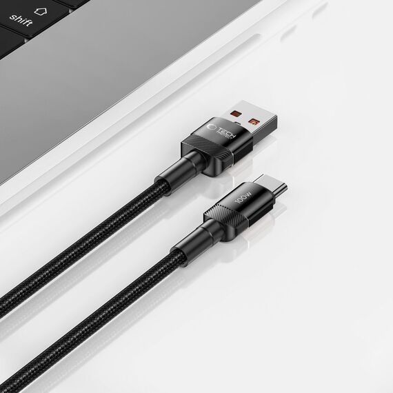 Tech-Protect UltraBoost Evo USB-C / USB-C cable 100W 5A 1m - black - Cables & Adapters - Cables & Accessories - Techbox