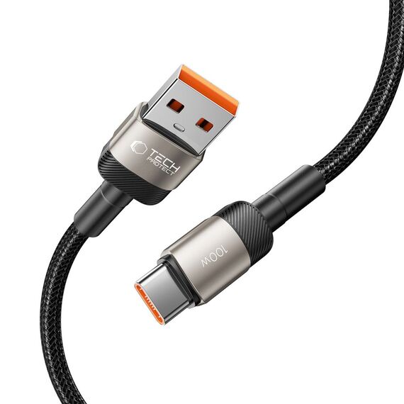 Tech-Protect UltraBoost Evo USB-C / USB-C cable 100W 5A 1m - titanium - Cables & Adapters - Cables & Accessories - Techbox