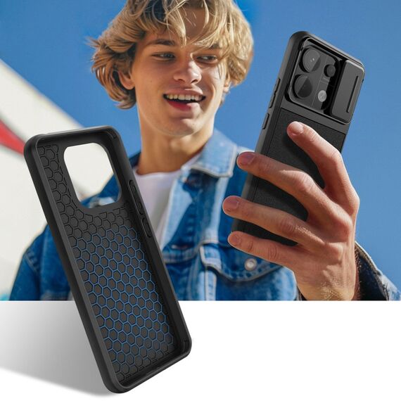 Tech-Protect Velar Cam+ Case for Xiaomi Redmi Note 13 Pro 5G / Poco X6 5G - Black | Techbox