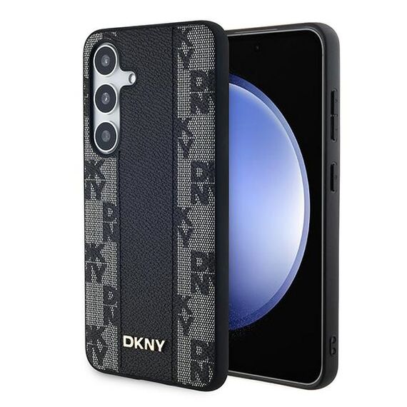 DKNY Leather Checkered Mono Pattern MagSafe case for Samsung Galaxy S24+ - black - Uncategorized Cases (2) - Cases - Techbox