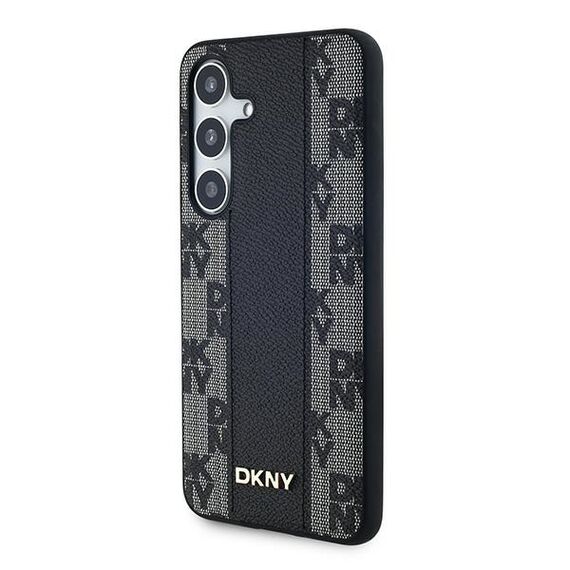 DKNY Leather Checkered Mono Pattern MagSafe case for Samsung Galaxy S24+ - black - Uncategorized Cases (2) - Cases - Techbox