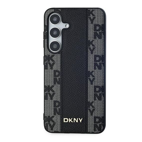 DKNY Leather Checkered Mono Pattern MagSafe case for Samsung Galaxy S24+ - black - Uncategorized Cases (2) - Cases - Techbox