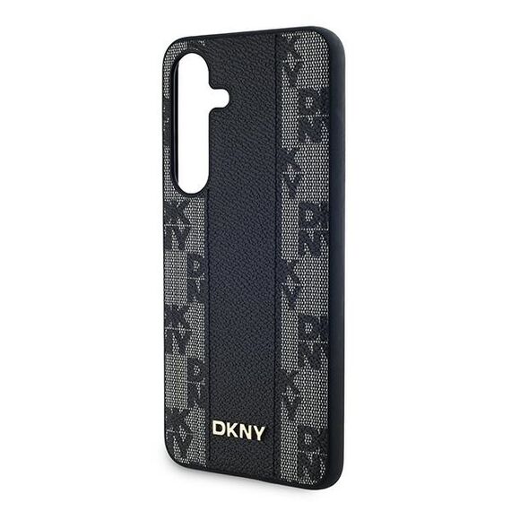 DKNY Leather Checkered Mono Pattern MagSafe case for Samsung Galaxy S24+ - black - Uncategorized Cases (2) - Cases - Techbox