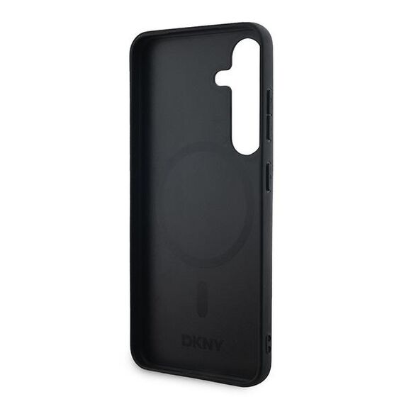 DKNY Leather Checkered Mono Pattern MagSafe case for Samsung Galaxy S24+ - black - Uncategorized Cases (2) - Cases - Techbox