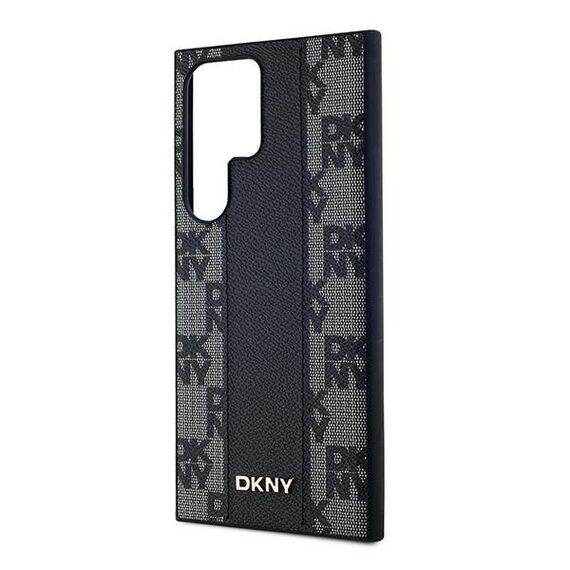 DKNY Leather Checkered Mono Pattern MagSafe Case for Samsung Galaxy S24 Ultra - Black - Uncategorized Cases (2) - Cases - Techbox
