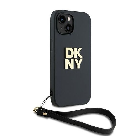DKNY Wrist Strap Stock Logo case for iPhone 14 / 15 / 13 - black - Uncategorized Cases (2) - Cases - Techbox