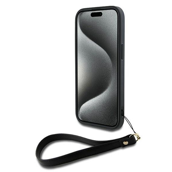 DKNY Wrist Strap Stock Logo case for iPhone 14 / 15 / 13 - black - Uncategorized Cases (2) - Cases - Techbox