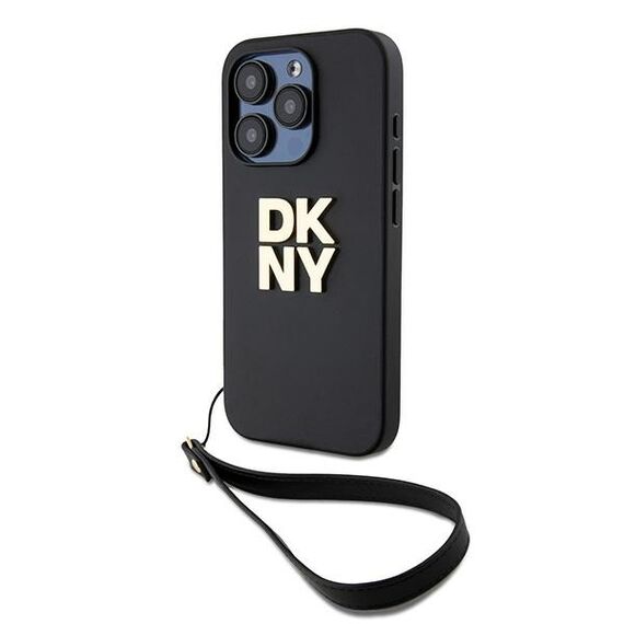DKNY Wrist Strap Stock Logo case for iPhone 15 Pro - black - Uncategorized Cases (2) - Cases - Techbox