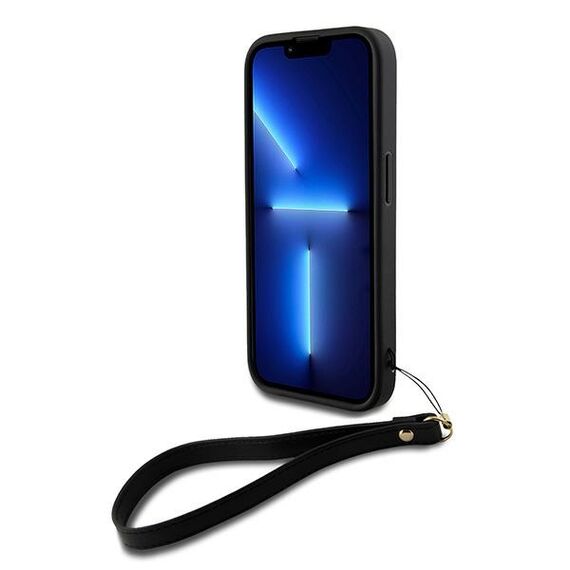 DKNY Wrist Strap Stock Logo case for iPhone 15 Pro - black - Uncategorized Cases (2) - Cases - Techbox