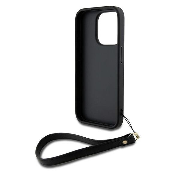 DKNY Wrist Strap Stock Logo case for iPhone 15 Pro - black - Uncategorized Cases (2) - Cases - Techbox