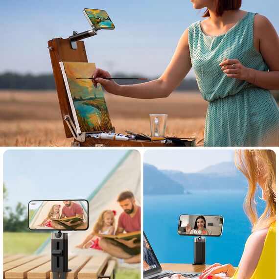Joyroom JR-ZS413 magnetic travel stand for 4.7-7.0" phone - black - Smartphone Holders - Smartphones - Techbox
