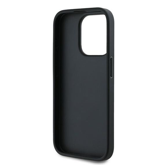 Karl Lagerfeld Diagonal Quilted Script case for iPhone 15 Pro Max - black | Techbox
