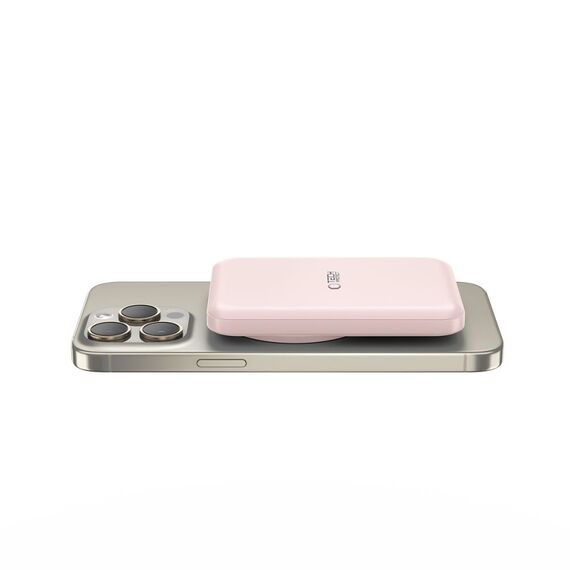 Tech-Protect LifeMag PB10 Powerbank with MagSafe 5000mAh 15W USB-C port - pink + USB-C cable - Powerbanks - Smartphone Chargers - Techbox