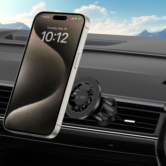 Tech-Protect N56 magnetic car phone holder with MagSafe for air vent - black - Smartphone Holders - Smartphones - Techbox