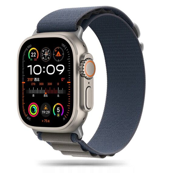 Tech-Protect Nylon Pro Strap for Apple Watch 4 / 5 / 6 / 7 / 8 / 9 / SE / Ultra 1 / 2 (42/44/45/49 mm) - Blue-Gray | Techbox