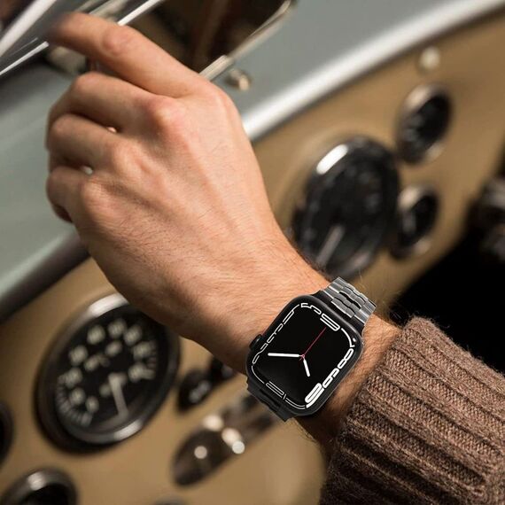 Tech-Protect Stainless Line bracelet for Apple Watch 4 / 5 / 6 / 7 / 8 / 9 / SE / Ultra 1 / 2 (42/44/45/49 mm) - titanium | Techbox