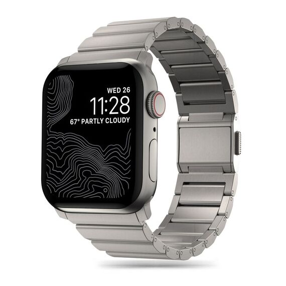 Tech-Protect SteelBand for Apple Watch 4 / 5 / 6 / 7 / 8 / 9 / SE / Ultra 1 / 2 (42/44/45/49 mm) - titanium | Techbox