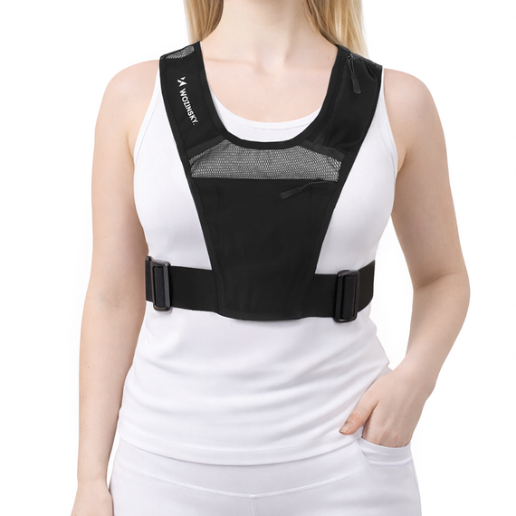 Wozinsky WKDB1 Reflective Running Vest - Black | Techbox