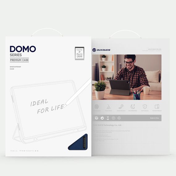 Dux Ducis Domo case with flap and smart sleep for Xiaomi Pad 6 / 6 Pro - blue | Techbox