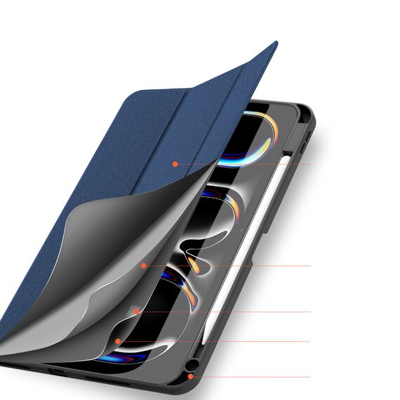 Dux Ducis Domo case with flap and smart sleep for Xiaomi Pad 6 / 6 Pro - blue | Techbox