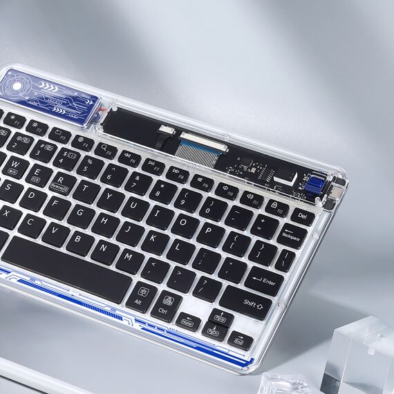 Dux Ducis Keyboard (CK Series) Wireless for Laptop / Tablet / Phone - Transparent | Techbox