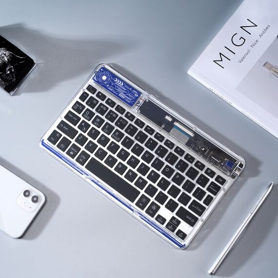 Dux Ducis Keyboard (CK Series) Wireless for Laptop / Tablet / Phone - Transparent | Techbox