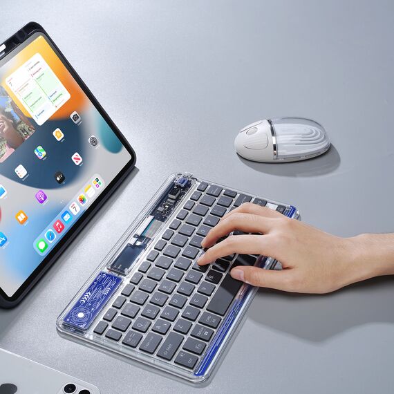 Dux Ducis Keyboard (CK Series) Wireless for Laptop / Tablet / Phone - Transparent | Techbox