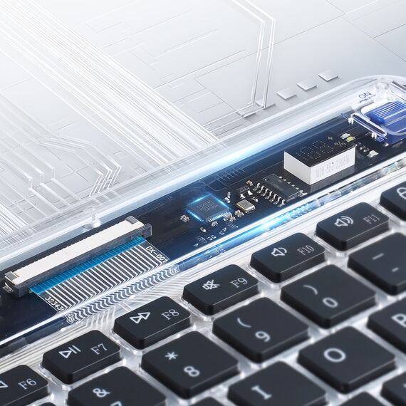 Dux Ducis Keyboard (CK Series) Wireless for Laptop / Tablet / Phone - Transparent | Techbox