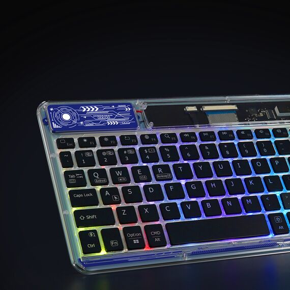 Dux Ducis Keyboard (CK Series) Wireless for Laptop / Tablet / Phone - Transparent | Techbox