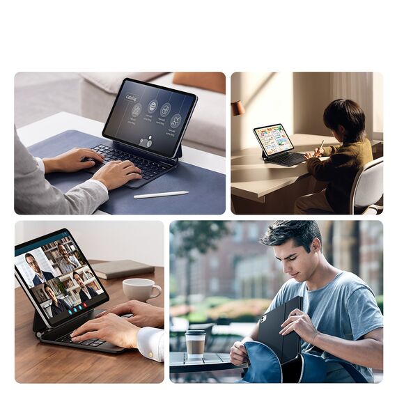 Dux Ducis Keyboard (MK Series) Case with Bluetooth Keyboard for iPad Pro 11" 2024 - Black | Techbox