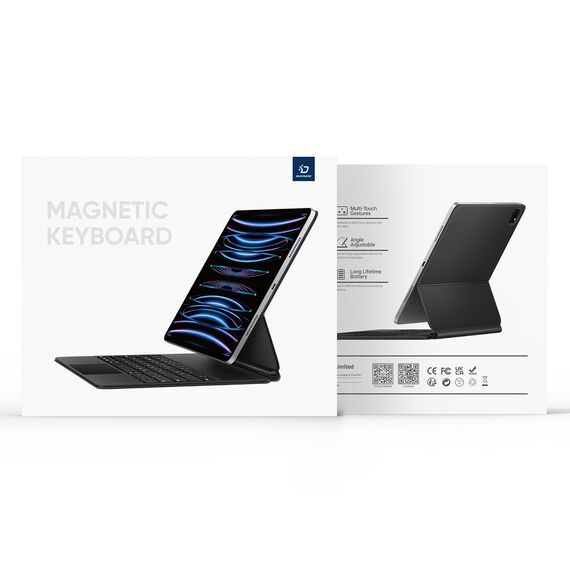 Dux Ducis Keyboard (MK Series) Case with Bluetooth Keyboard for iPad Pro 11" 2024 - Black | Techbox