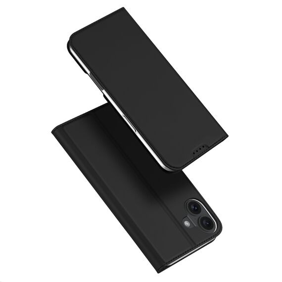 Dux Ducis Skin Pro iPhone 16 Plus Case with Flip and Card Slot - Black | Techbox