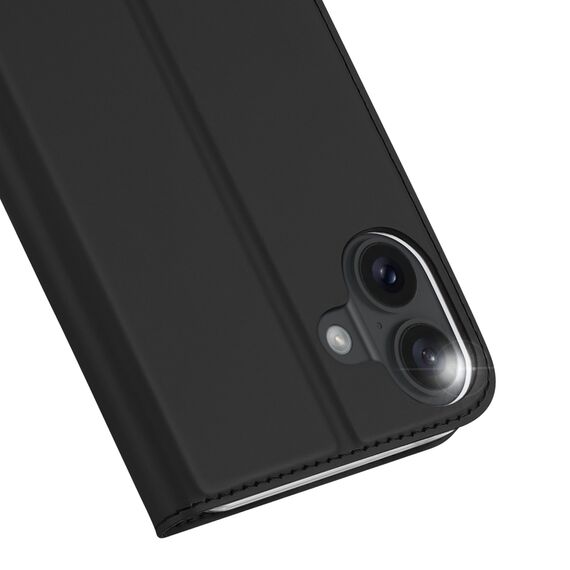 Dux Ducis Skin Pro iPhone 16 Plus Case with Flip and Card Slot - Black | Techbox