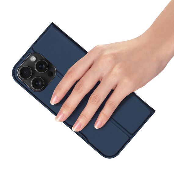Dux Ducis Skin Pro iPhone 16 Pro Max Case with Flip and Card Slot - Blue | Techbox